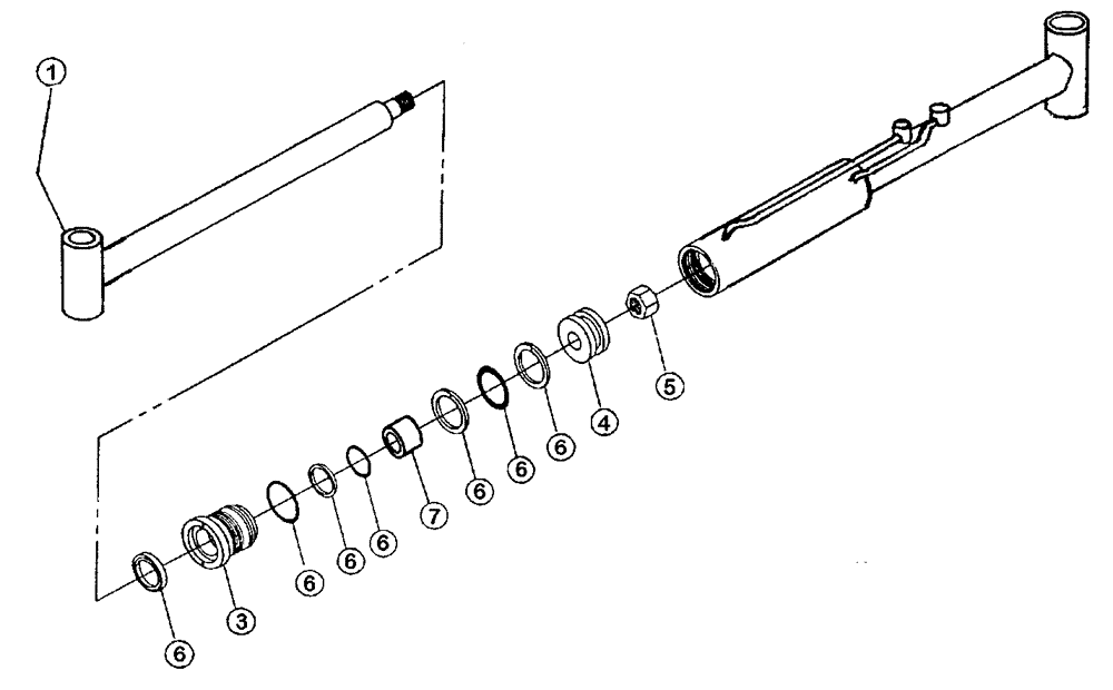 Схема запчастей Case IH PATRIOT 150 - (07-001) - HYDRAULIC CYLINDER-AXLE ADJUST-FRONT AND REAR Cylinders