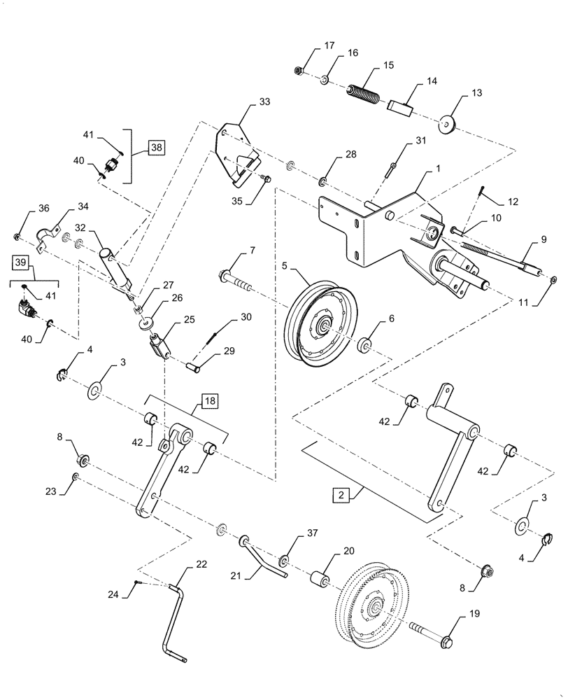 Схема запчастей Case IH 7230 - (80.175.AG[04]) - VAR - 425365, 425366 - TENSIONER,DUAL DRIVE (80) - CROP STORAGE/UNLOADING