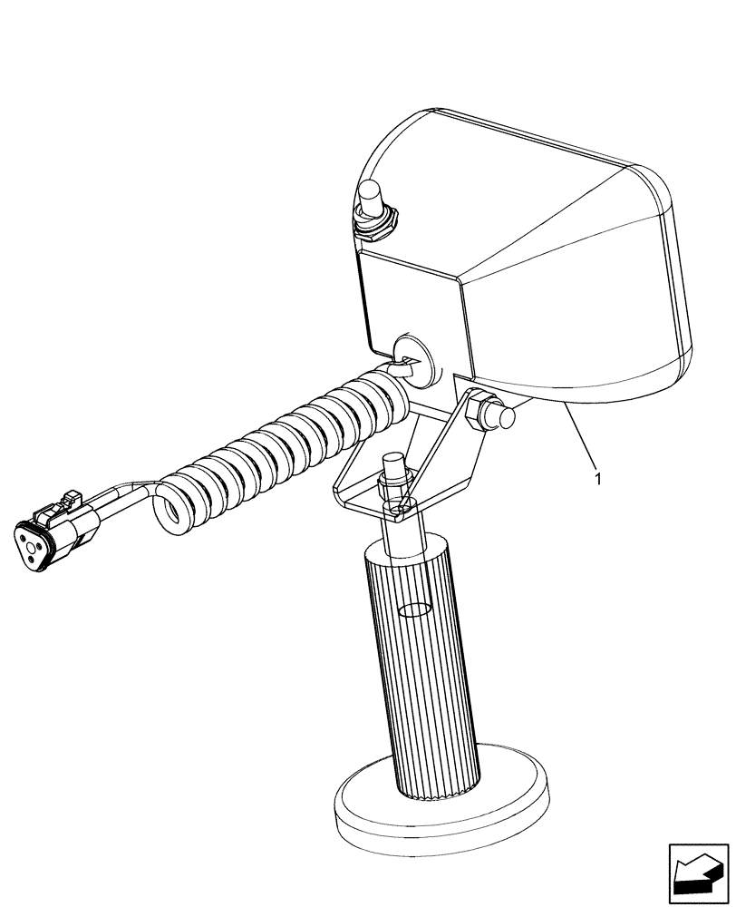 Схема запчастей Case IH 6130 - (55.404.CN ) - INSPECTION LIGHT (55) - ELECTRICAL SYSTEMS