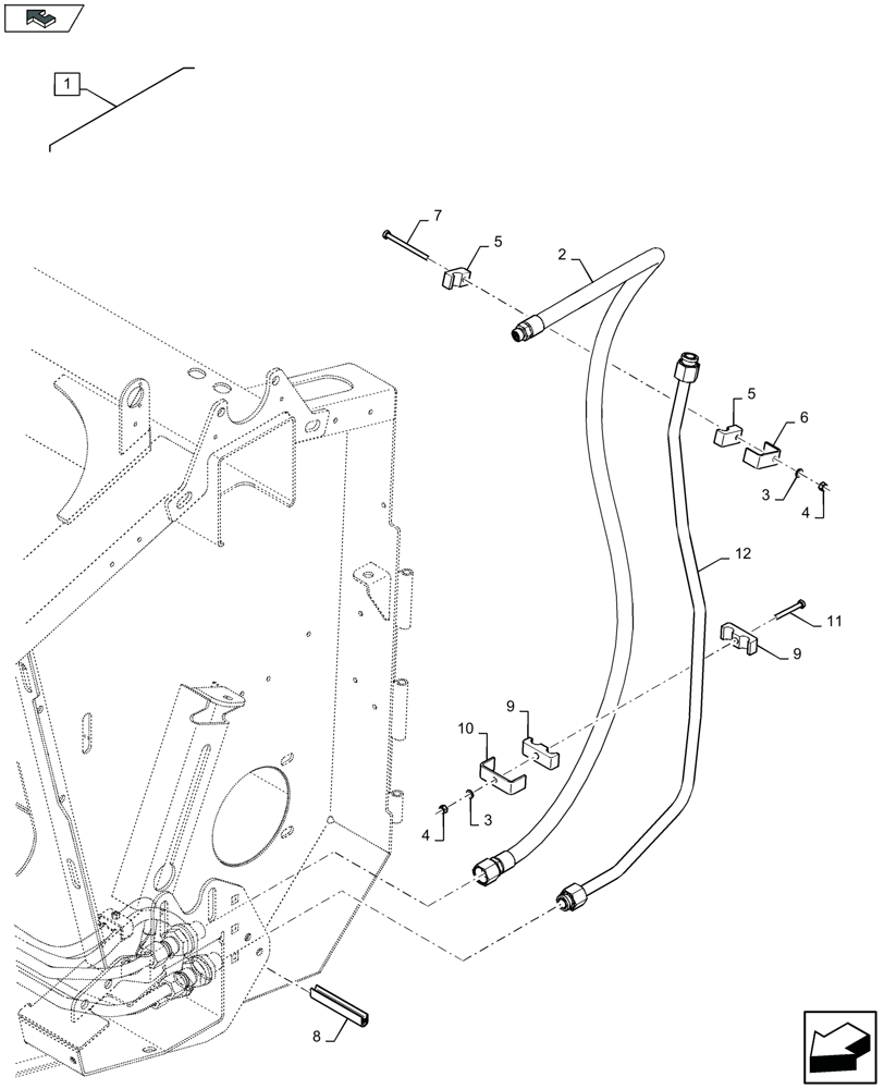 Схема запчастей Case IH 3050-18FT - (88.058.037[02]) - DIA KIT : HYDRAULIC KIT FOR VERTICAL RAPESEED KNIFES - F956997 (88) - ACCESSORIES