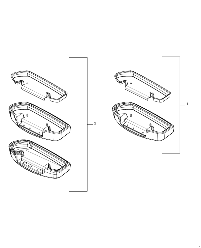 Схема запчастей Case IH 8240 - (90.151.AP) - VAR - 425186, 425187, 425188, 425376 - ARMREST, RH (90) - PLATFORM, CAB, BODYWORK AND DECALS