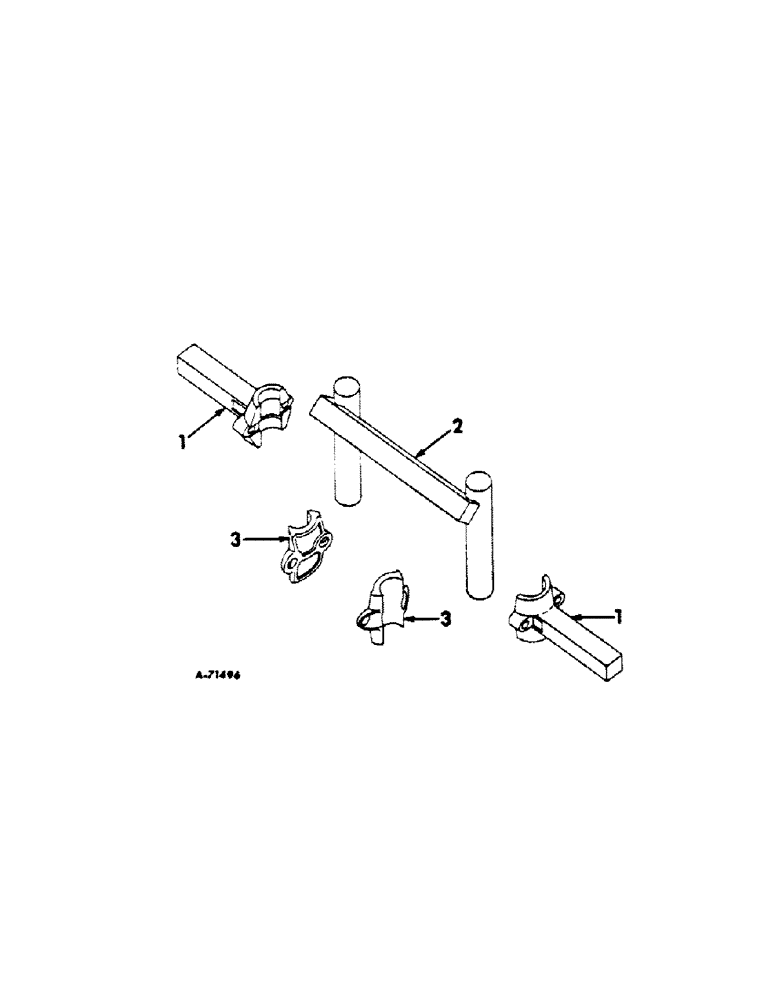 Схема запчастей Case IH 184 - (H-22) - FURROWING BAR AND EXTENSION 