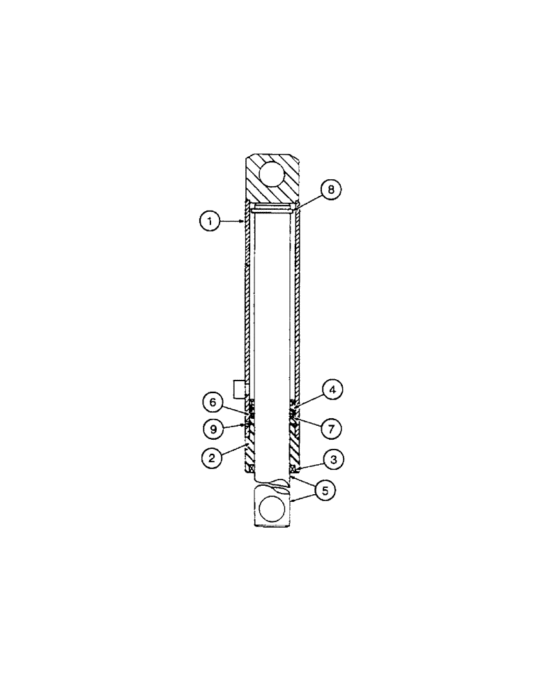 Схема запчастей Case IH INTERNATIONAL - (3-88[A]) - HEADER LIFT CYLINDER, 1.5 X 11.7 RAM TYPE, IH (07) - HYDRAULICS