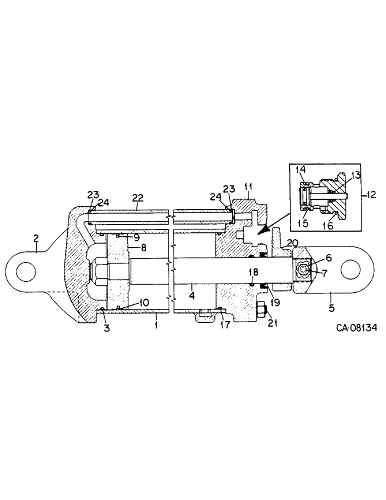 Схема запчастей Case IH 6000 - (A-35) - HYDRAULIC CYLINDER, 3.5 X 8 DOUBLE ACTING 