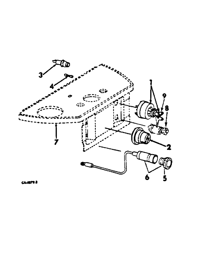 Схема запчастей Case IH 454 - (08-28) - ELECTRICAL, ENGINE CONTROLS AND SWITCHES (06) - ELECTRICAL