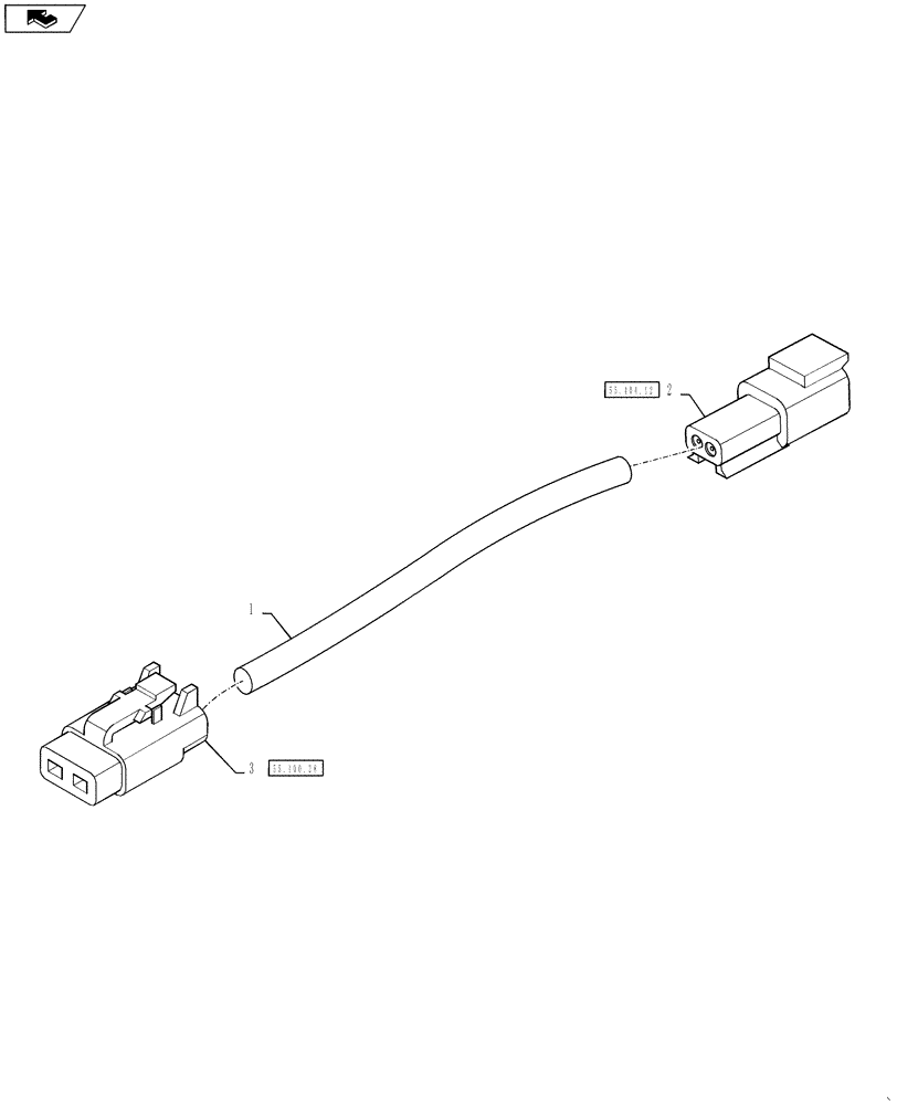 Схема запчастей Case IH 4430 - (55.100.21) - OPERATION STATION LIGHT HARNESS (55) - ELECTRICAL SYSTEMS