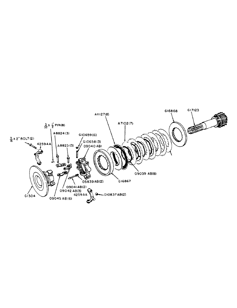 Схема запчастей Case IH 400B-SERIES - (156) - INDEPENDENT P.T.O. CLUTCH (06) - POWER TRAIN