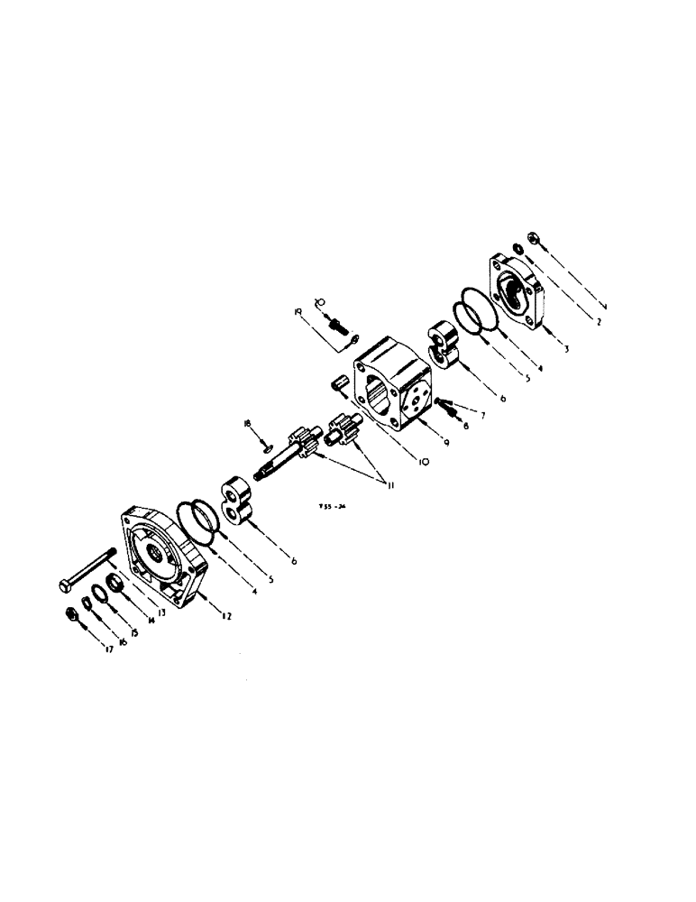 Схема запчастей Case IH 2300 - (5-02) - HYDRAULIC ATTACHMENTS, HYDRAULIC PUMP (07) - HYDRAULIC SYSTEM