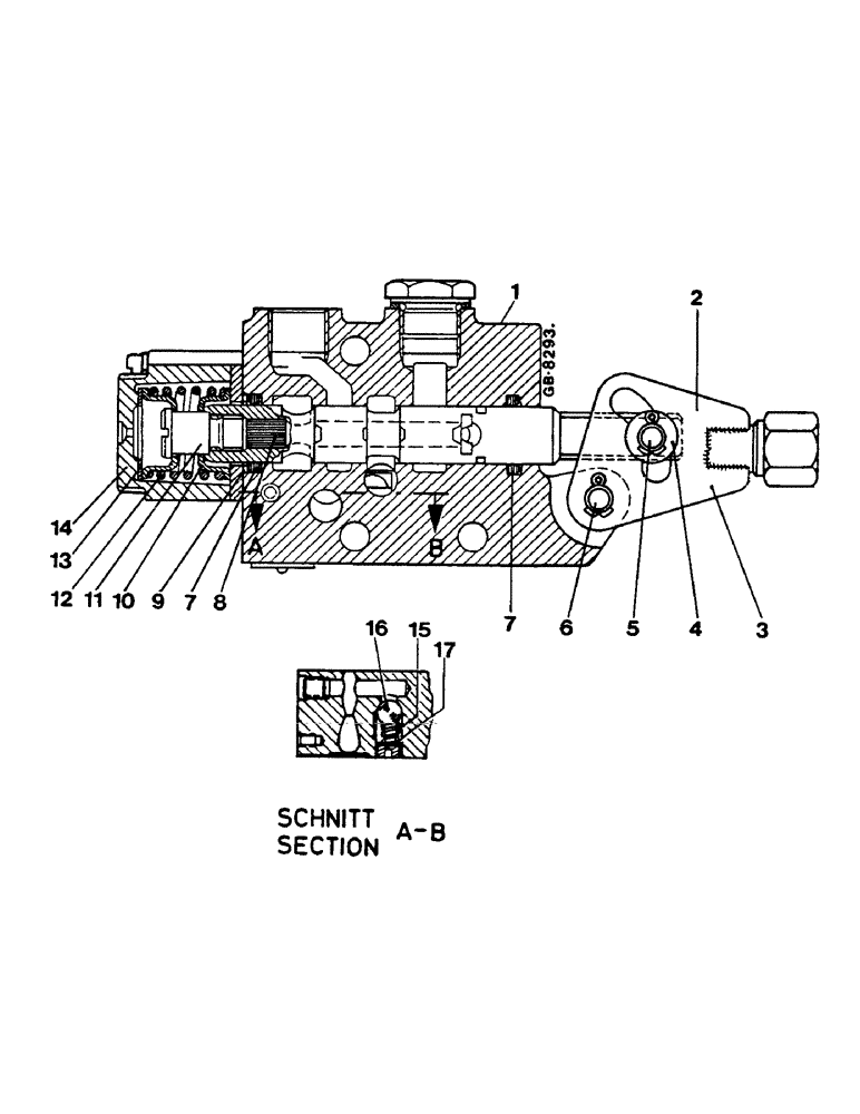 Схема запчастей Case IH 644 - (2H23) - DOUBLE ACTING CONTROL VALVE (07) - HYDRAULICS