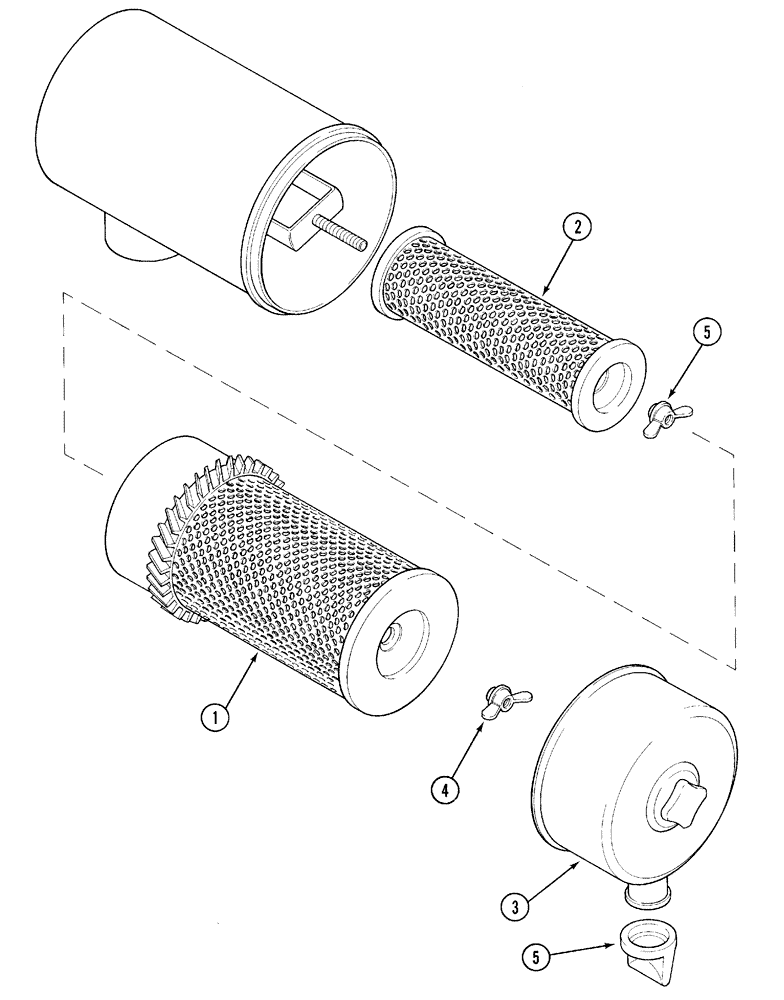 Схема запчастей Case IH 5220 - (2-06) - AIR CLEANER (02) - ENGINE