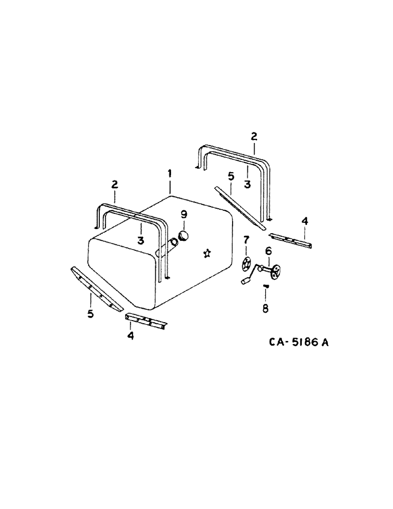 Схема запчастей Case IH 1460 - (12-07[A]) - POWER, FUEL TANK, S/N 7072 AND BELOW Power