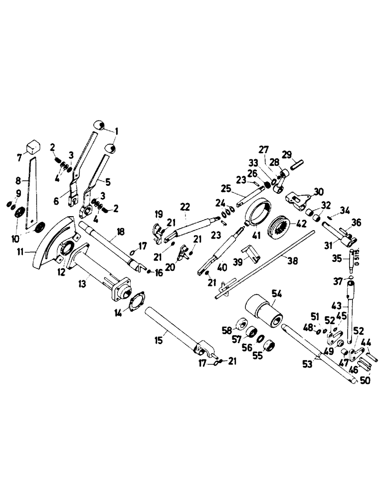 Схема запчастей Case IH 644 - (2G13) - LINKAGE (07) - HYDRAULICS