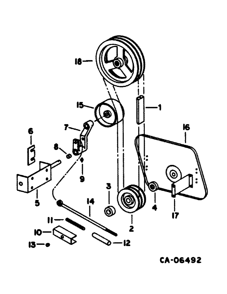 Схема запчастей Case IH 1480 - (20-14) - SEPARATOR, STRAW CHOPPER DRIVE Separation