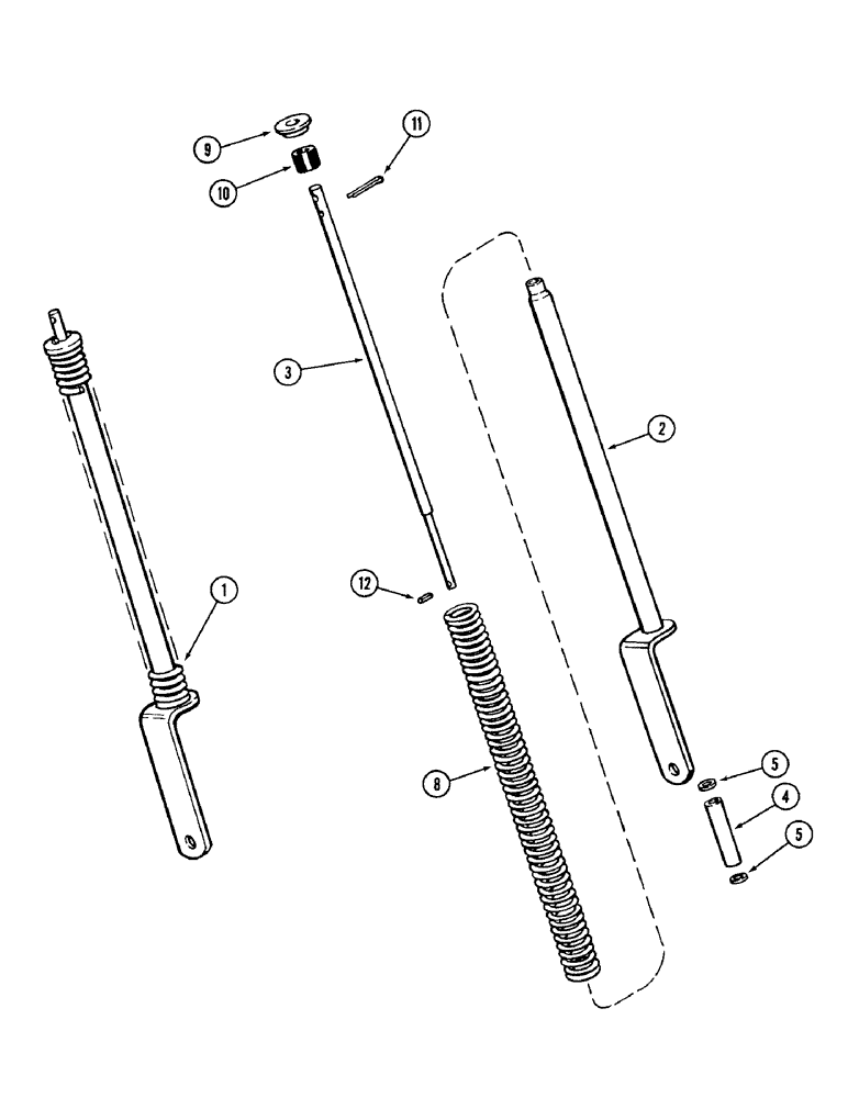 Схема запчастей Case IH 1896 - (9-348) - HOOD LIFT CYLINDER (09) - CHASSIS/ATTACHMENTS