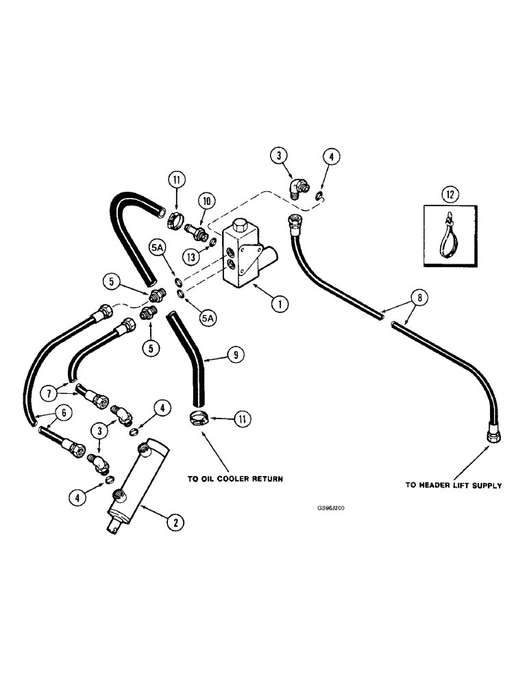 Схема запчастей Case IH 1660 - (8-64) - SEPARATOR CLUTCH SYSTEM, CONTROL CONCEPTS (07) - HYDRAULICS