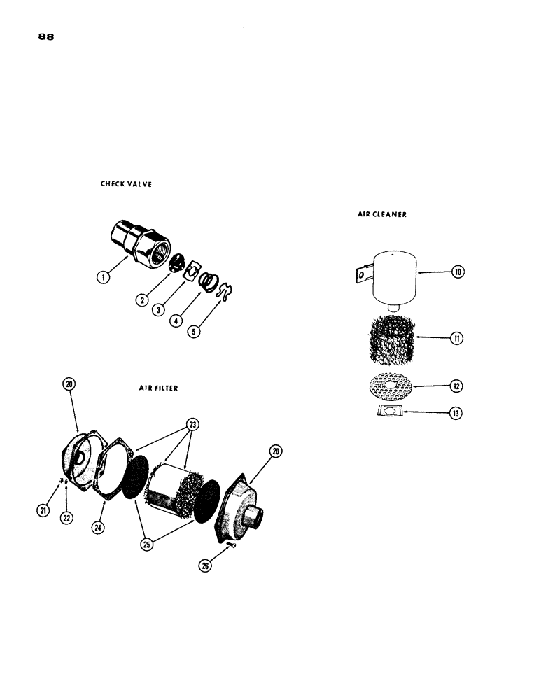 Схема запчастей Case IH 1200 - (088) - CHECK VALVE (07) - BRAKES