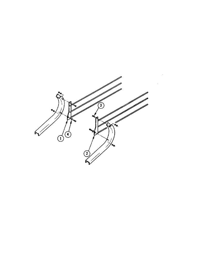 Схема запчастей Case IH 1075 - (060) - WINDROW FORMING RODS, AUGER HEADER (58) - ATTACHMENTS/HEADERS