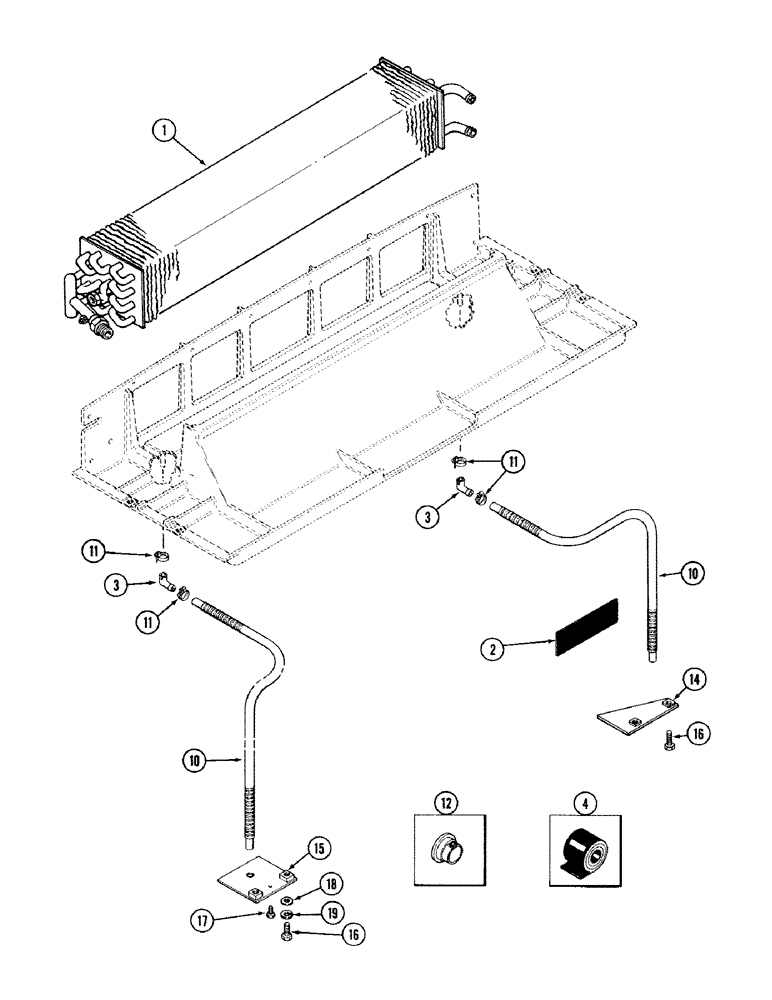 Схема запчастей Case IH 2394 - (9-136) - CAB, AIR CONDITIONING EVAPORATOR, CAB S/N 12093701 AND AFTER, EUROPEAN CAB S/N 12092344 AND AFTER (09) - CHASSIS/ATTACHMENTS