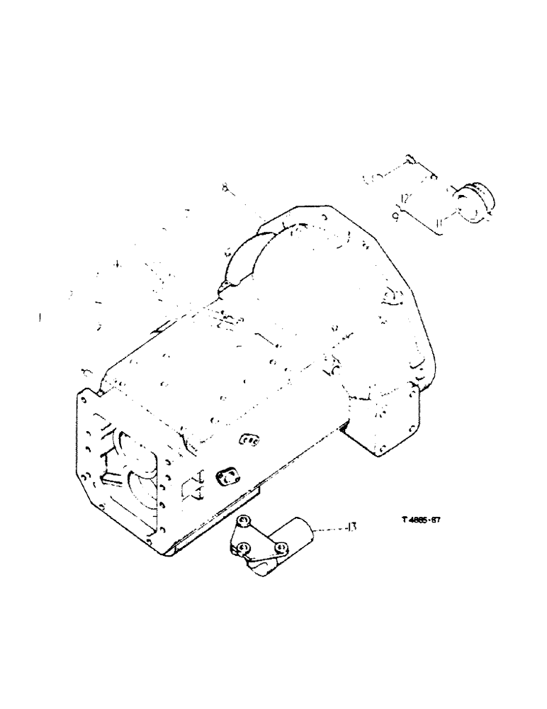 Схема запчастей Case IH 444 - (6-56) - CLUTCH HOUSING, MOWER DRIVE ATTACHMENT (06) - POWER TRAIN