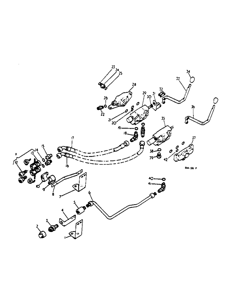 Схема запчастей Case IH 2500 - (10-020) - AUXILIARY VALVES (07) - HYDRAULICS