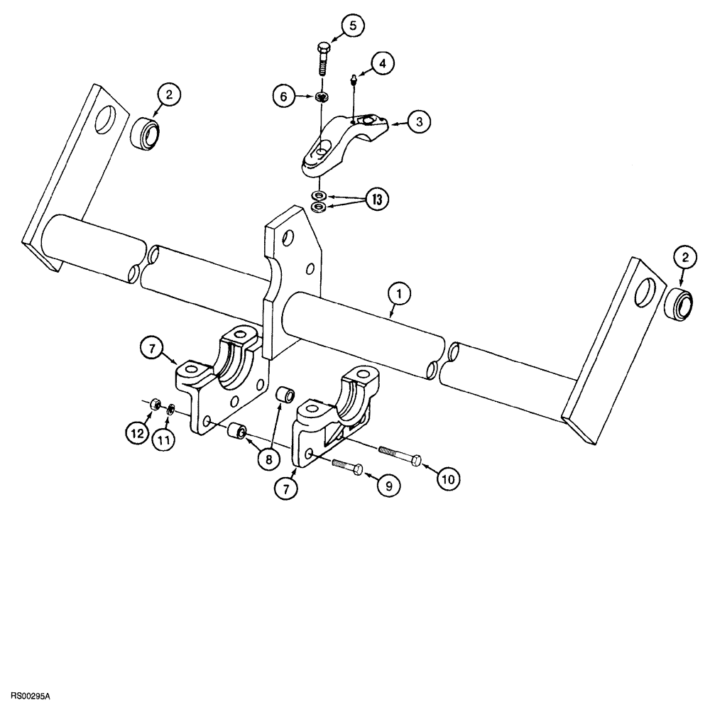 Схема запчастей Case IH 5600 - (9-018) - DEPTH CONTROL ROCKSHAFT, ALL TRAIL BEHIND MODELS (18) - MISCELLANEOUS