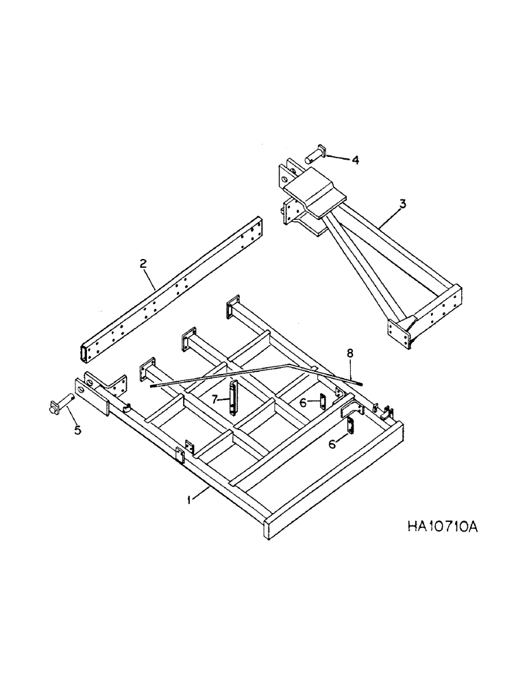 Схема запчастей Case IH 4700 - (A-04) - WING FRAME AND TRUSS RODS, FOR 37 FT TO 41 FT WING MODELS FOR 44 FOOT TO 52 FOOT DOUBLE FOLD MODELS 