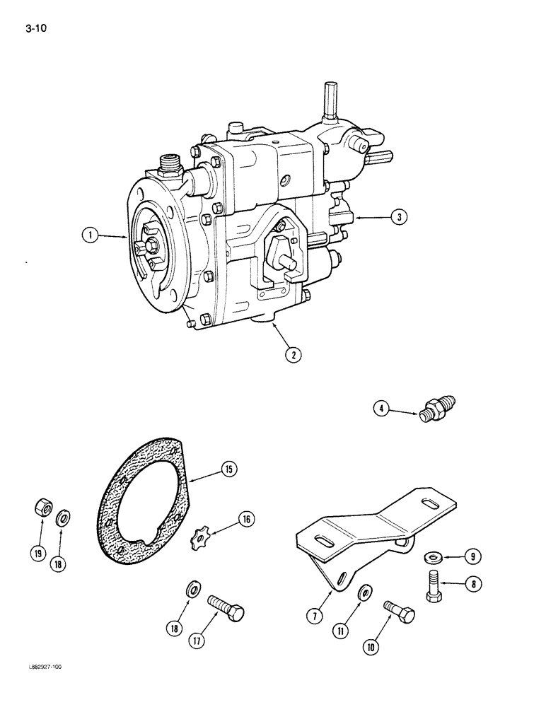 Схема запчастей Case IH STEIGER - (3-010) - FUEL INJECTION PUMP, L-10 ENGINE (03) - FUEL SYSTEM