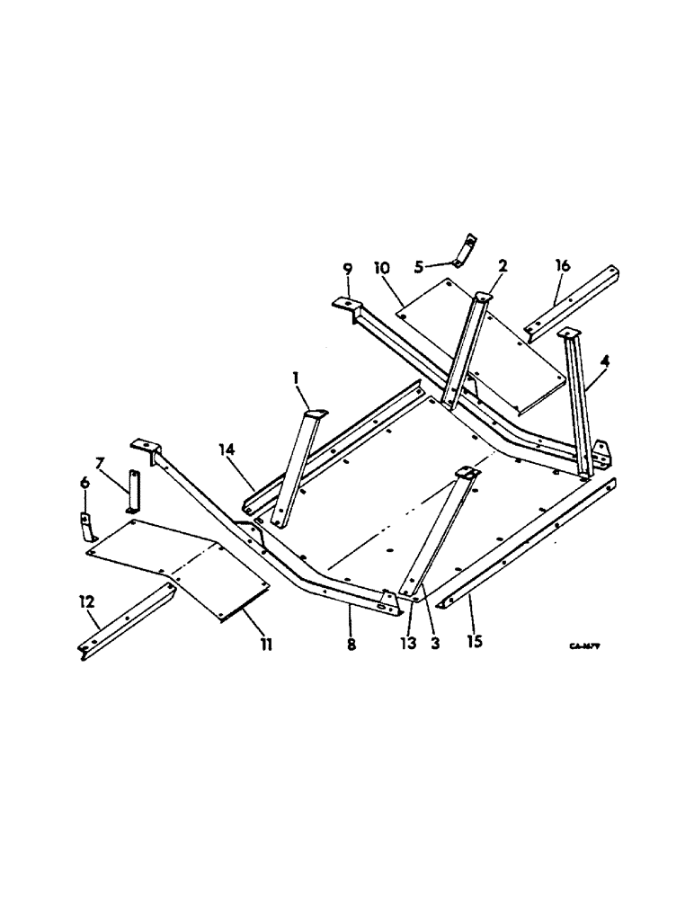 Схема запчастей Case IH 615 - (24-10) - CLEANING FAN, FAN BOTTOM SHIELD (15) - CLEANING