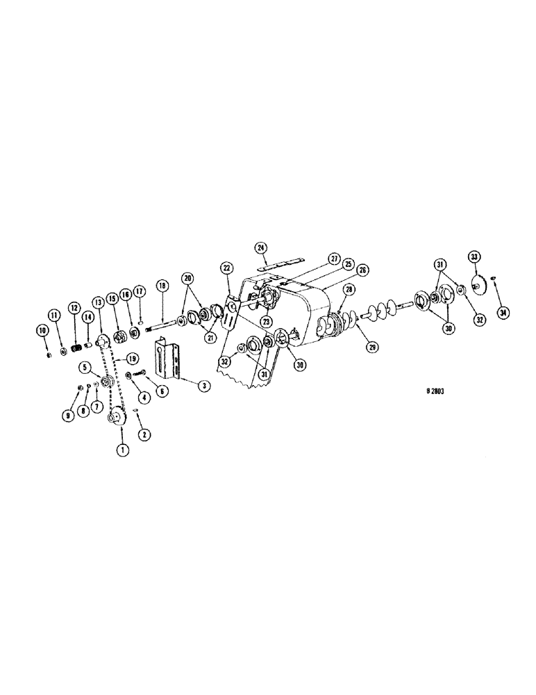 Схема запчастей Case IH 660 - (137A) - GRAIN BIN LEVELING AUGER, GRAIN BIN COMBINES, NUMBER 8357001 AND AFTER 