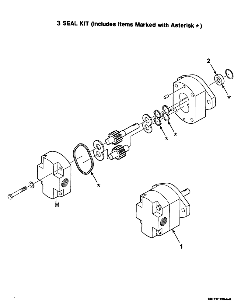 Схема запчастей Case IH 8575 - (09-040) - HYDRAULIC MOTOR ASSEMBLY, 700717759 HYDRAULIC MOTOR ASSEMBLY COMPLETE Decals & Attachments