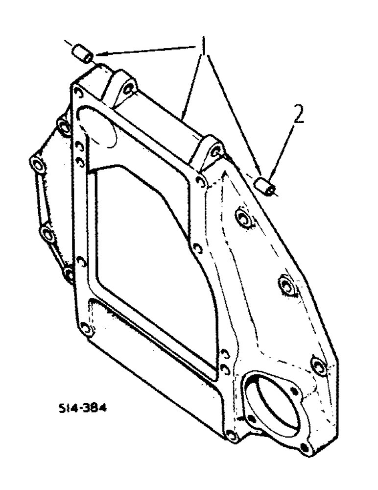 Схема запчастей Case IH 385 - (12-25) - POWER, ENGINE MOUNTING Power