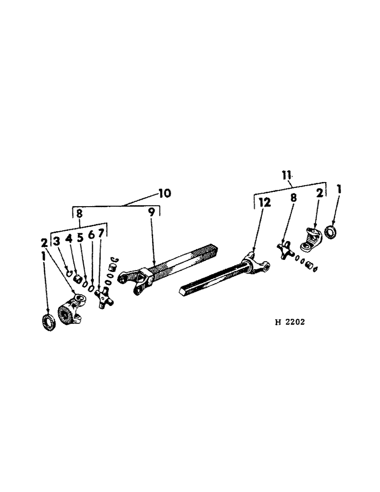 Схема запчастей Case IH 130 - (H-15) - SIDE DRIVE UNIVERSAL ASSEMBLY (ROCKWELL-STANDARD) 