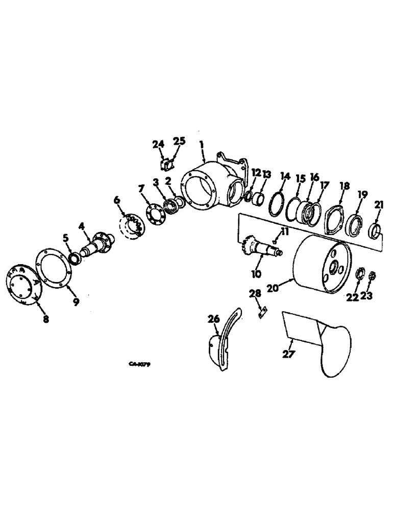 Схема запчастей Case IH 2500 - (07-058) - BELT PULLEY (04) - Drive Train