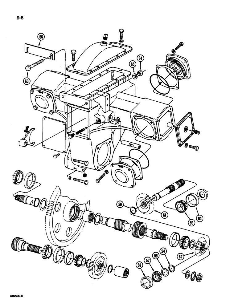 Схема запчастей Case IH 1822 - (9-008) - DRUM DRIVE (13) - PICKING SYSTEM