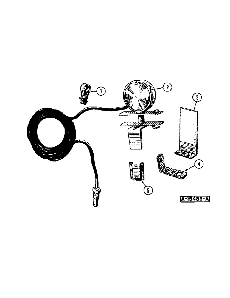 Схема запчастей Case IH MA - (48[A]) - WARNING LAMP AND BRACKET 