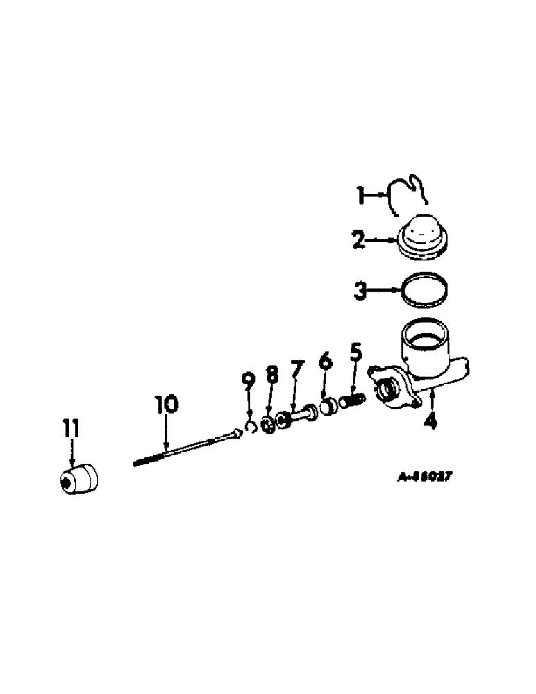 Схема запчастей Case IH 622 - (H-07) - CONTROLS, CLUTCH MASTER CYLINDER, BELT DRIVE Controls