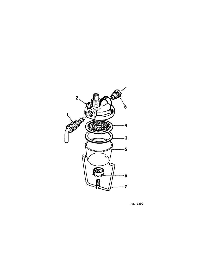 Схема запчастей Case IH 230 - (12-5[A]) - POWER, FUEL STRAINER Power