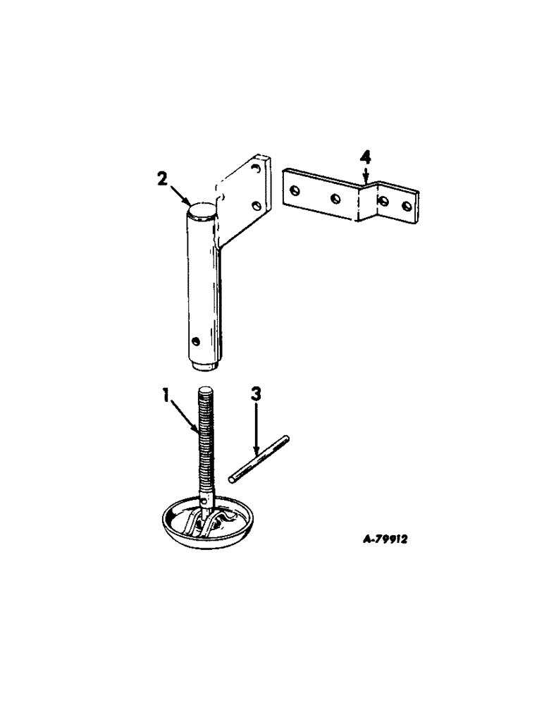 Схема запчастей Case IH 612 - (H-10) - JACK STAND ATTACHMENT 