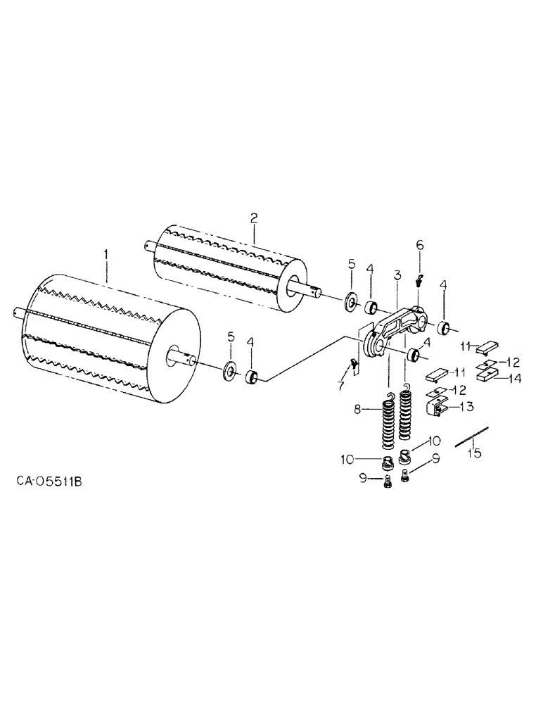 Схема запчастей Case IH 830 - (A-36) - UPPER FEED SYSTEM 