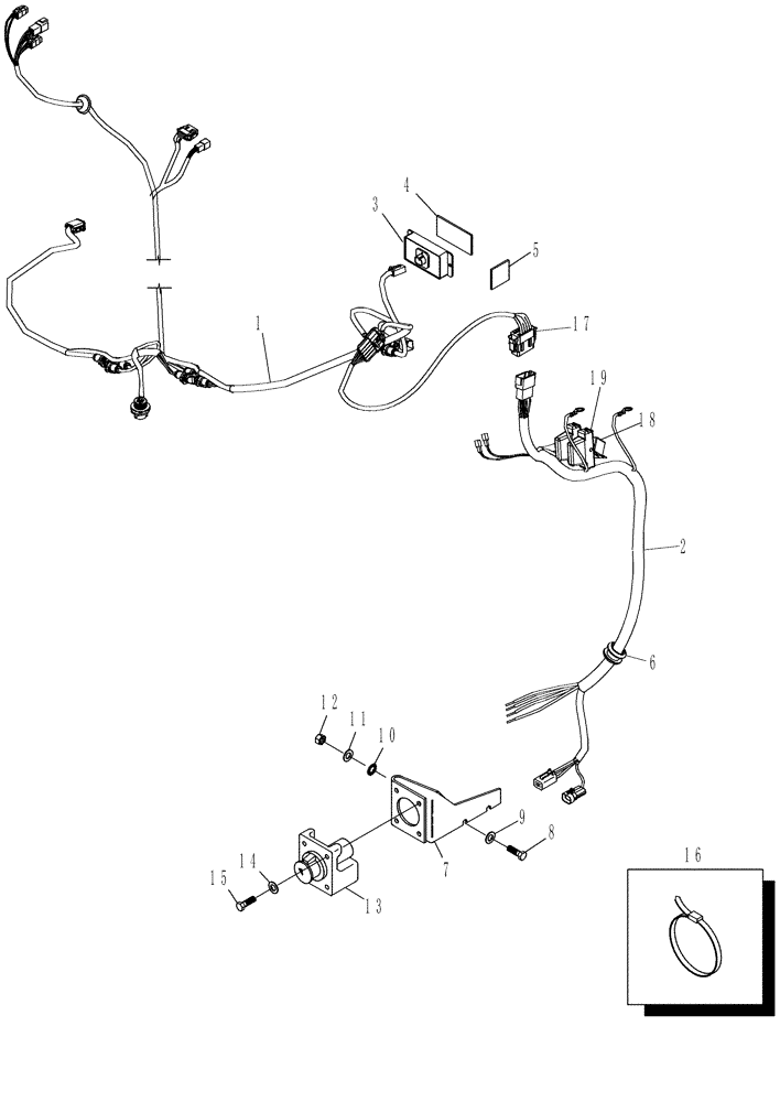 Схема запчастей Case IH STEIGER 435 - (04-23) - HARNESS - ISO IMPLEMENT (04) - ELECTRICAL SYSTEMS