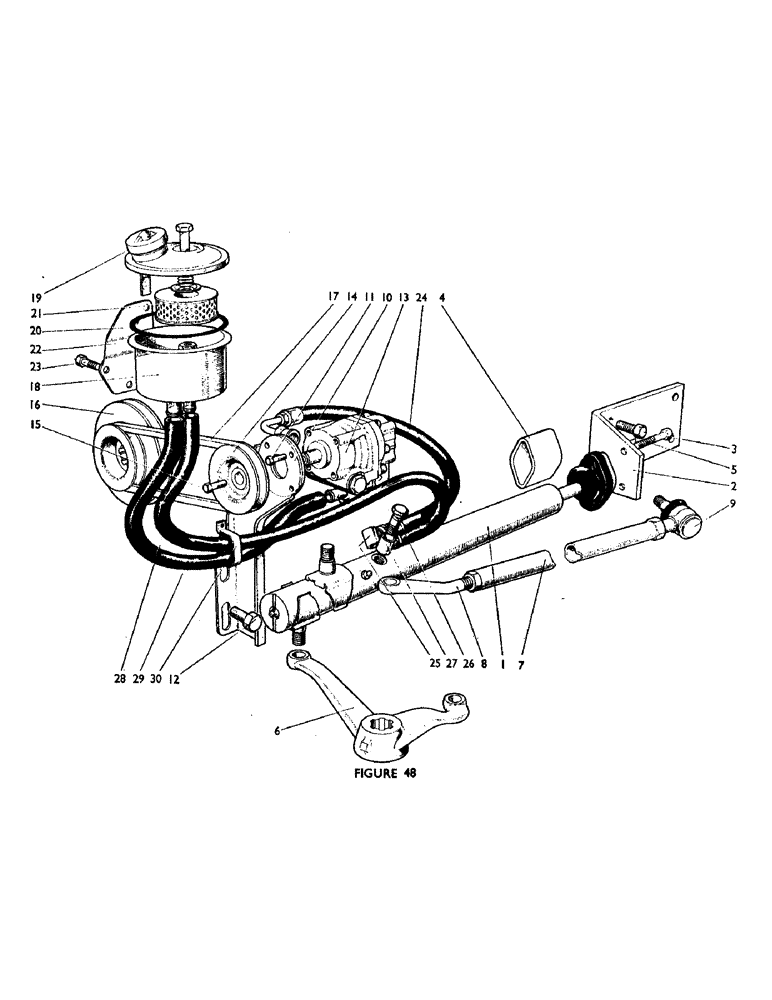 Схема запчастей Case IH 880UE - (72) - POWER ASSISTED STEERING (U599), (OPTIONAL EQUIPMENT) Steering & Front Axle