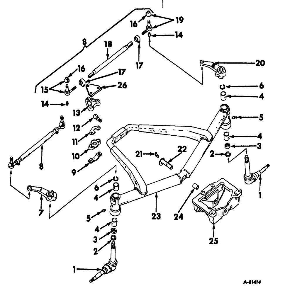 Схема запчастей Case IH 2444 - (J-17) - STEERING MECHANISM, HEAVY DUTY FRONT AXLE Steering Mechanism