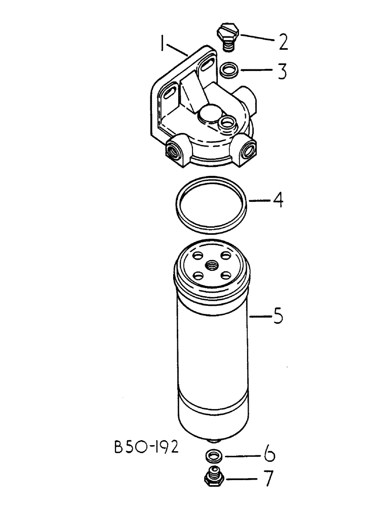 Схема запчастей Case IH 484 - (0G19-2) - FUEL FILTER "BOSCH", 376420 & UP Power