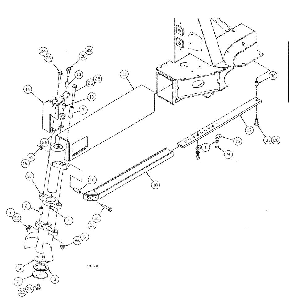 Схема запчастей Case IH SPX3200 - (04-034) - AXLE ASSEMBLY-STEER RR (27) - REAR AXLE SYSTEM