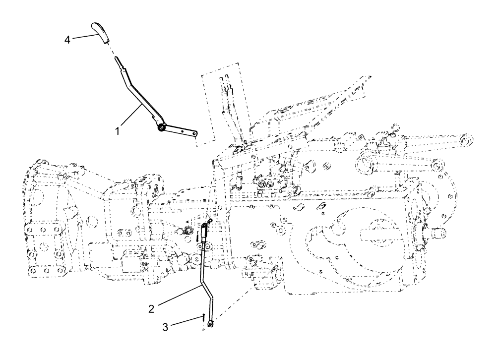 Схема запчастей Case IH DX45 - (03.10) - FWD CONTROLS (03) - TRANSMISSION