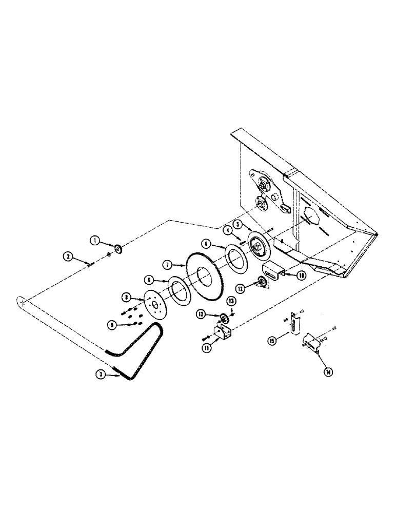 Схема запчастей Case IH 475 - (14) - SECONDARY DRIVE 