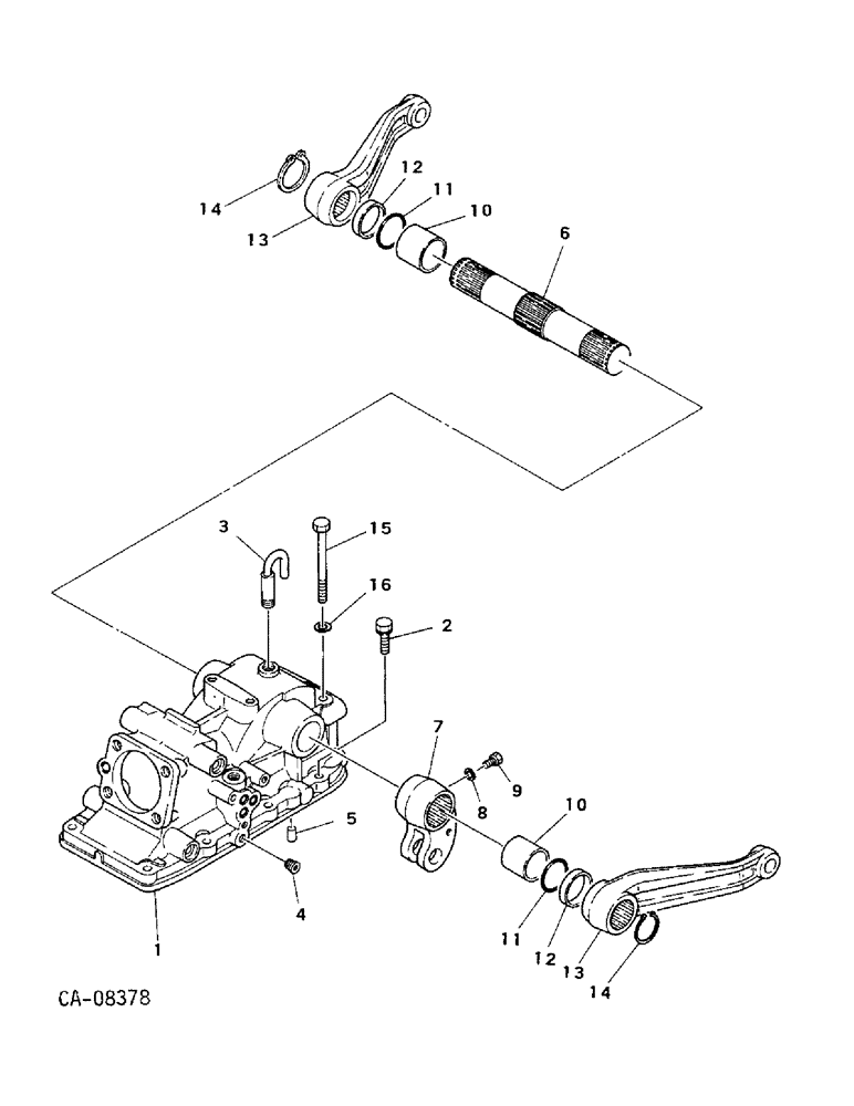 Схема запчастей Case IH 244 - (10-17) - HYDRAULICS, REAR FRAME COVER, 244 AND 254 (04) - Drive Train