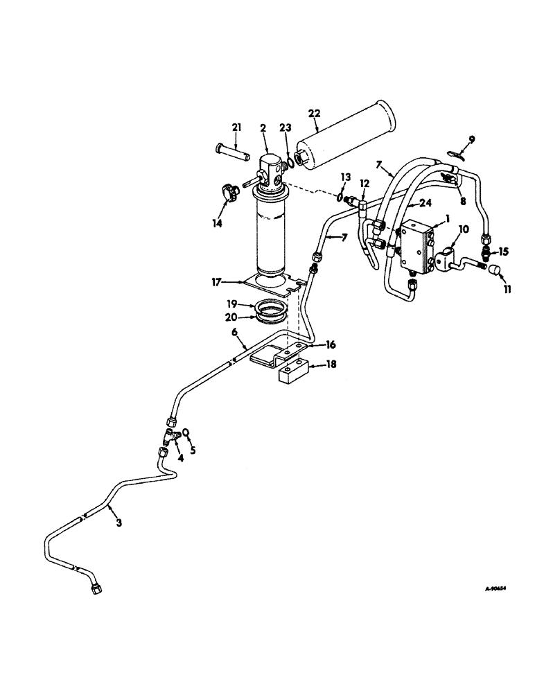 Схема запчастей Case IH 2826 - (10-17) - HYDRAULICS, HYDRAULIC SEAT ATTACHMENT, HYDRAULIC PIPING AND CONNECTIONS (07) - HYDRAULICS