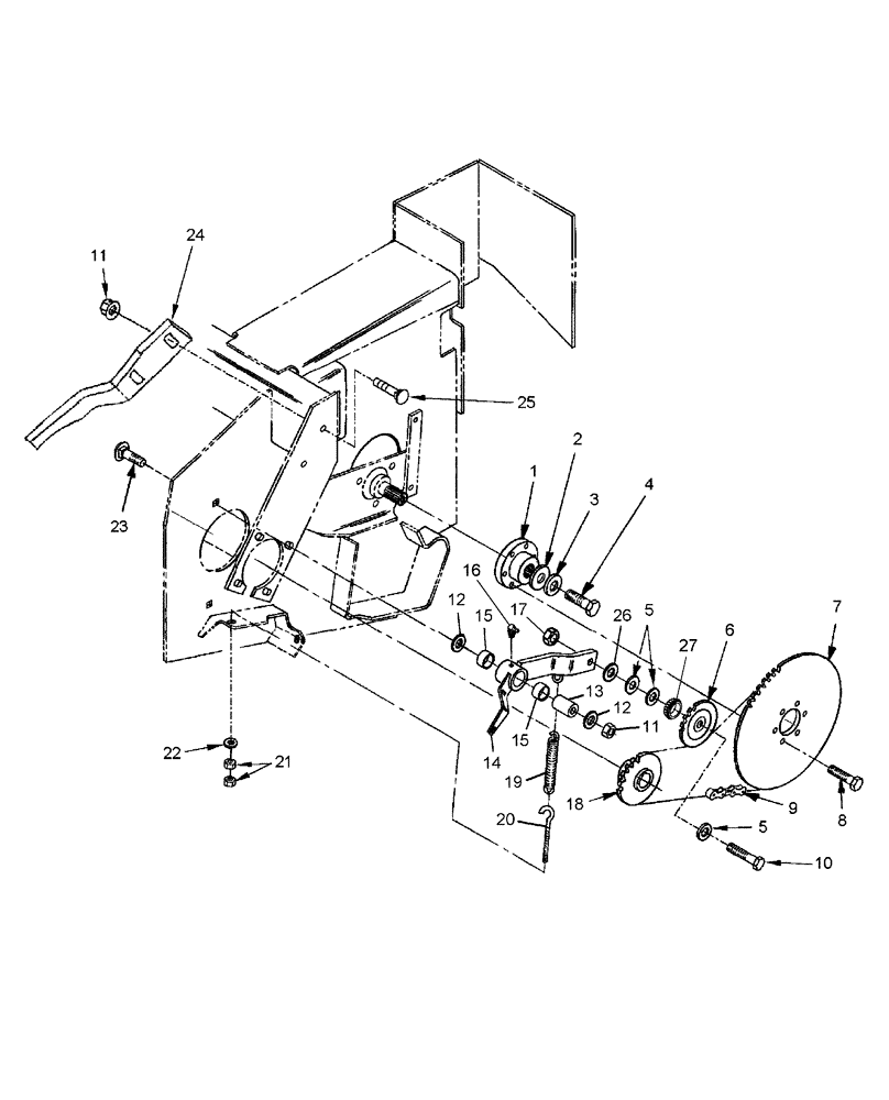 Схема запчастей Case IH RDX181 - (20.15.01) - CHAIN DRIVE (03) - MAIN GEARBOX