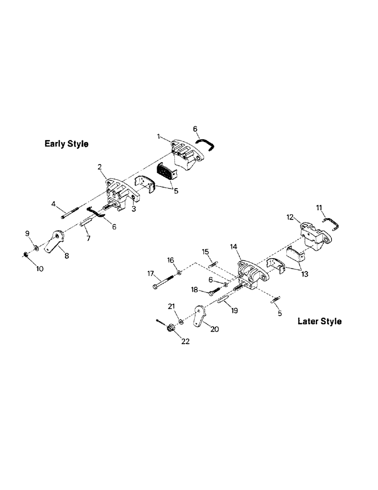 Схема запчастей Case IH STEIGER - (05-06) - PARK BRAKE ASSEMBLY (5.1) - BRAKES